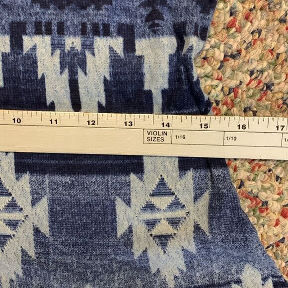 Lauren Ralph Lauren Jeans Co. Blue Aztec Print Henley Fit & Flare Dress Size XS - Picture 12 of 12